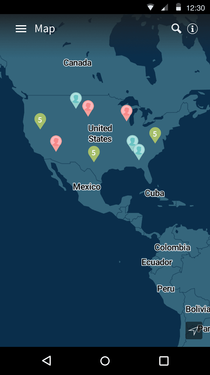 Blue-Map-Android